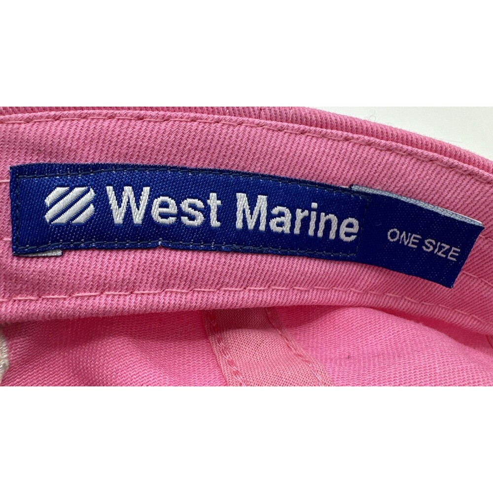 First Mate Boating Fishing Baseball Cap Hat Anchor West Marine Pink Adjustable - Picture 12 of 14